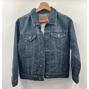 Levi's Boy’s Button Front Denim Jacket Unlined Pockets Size 8/10 Small NWT